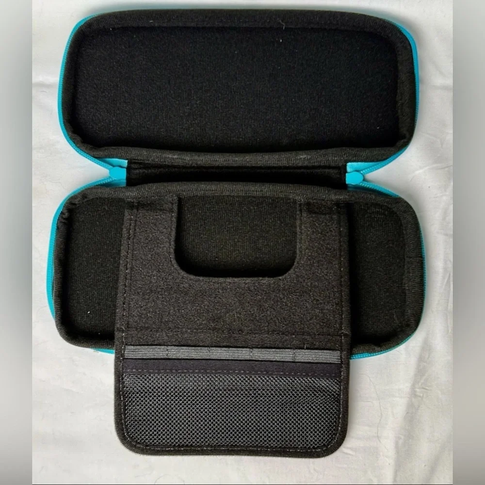 Nintendo Switch Neoprene Black And Blue Zippered Carrying Case Excellent